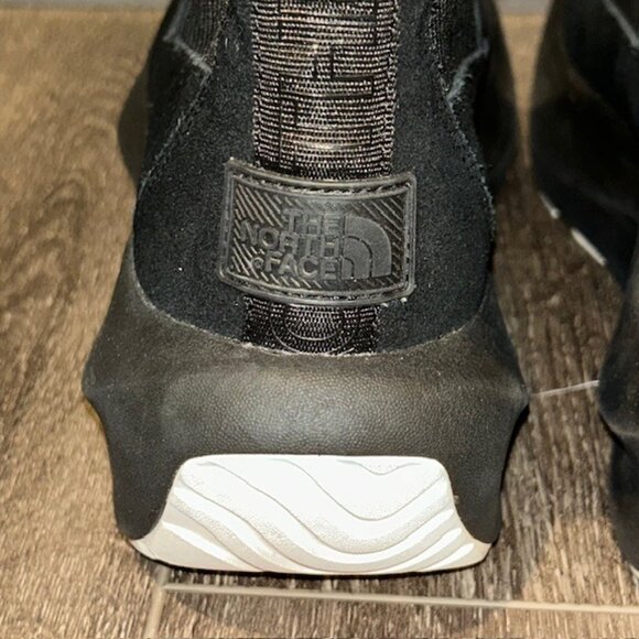The North Face Halseigh Knit Winter Snow Boots Black White WNF0A817P Womens 10.5 - Picture 7 of 9